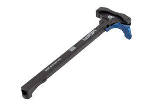 Odin Works Diverge Extended Charging Handle in Blue is made from 7075 billet aluminum